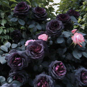 Роза Черная купить по цене от 450р. в интернет-магазине «Посадика» с доставкой почтой в в Мирныйе и по всей России – [изображение №1].