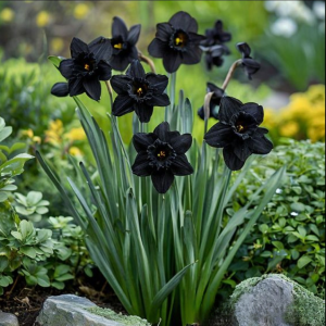 Нарцисс Тень Королевы купить по цене от 500р. в интернет-магазине «Посадика» с доставкой почтой в в Мирныйе и по всей России – [изображение №1].